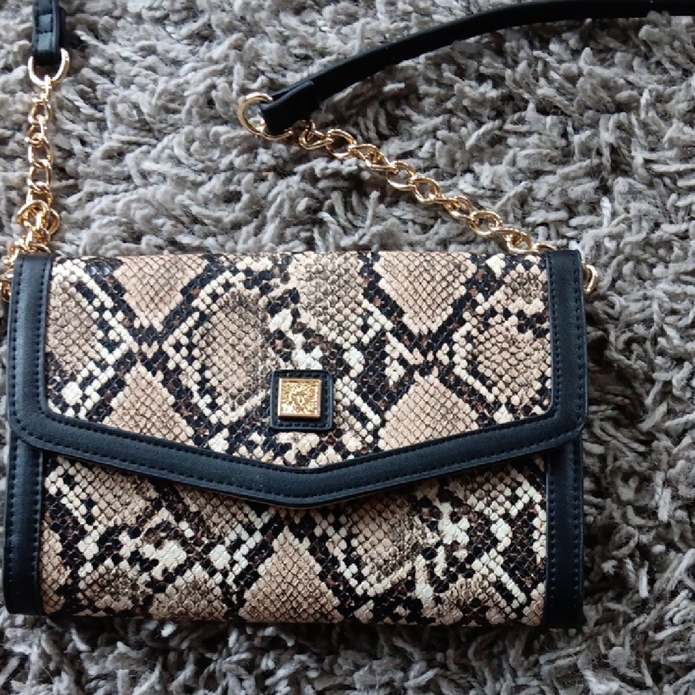Anne Klein Chic Snakeskin Patterned Women's Bag